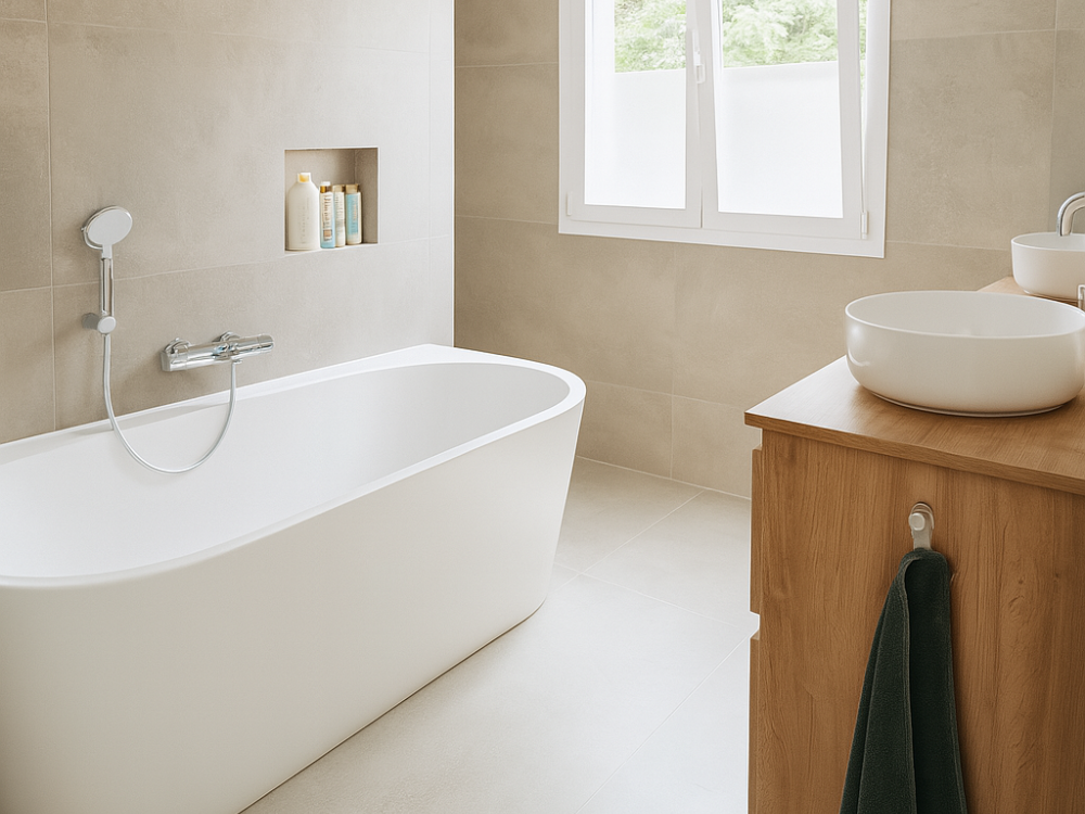 Villa Costa del Sol, badkamer na oplevering